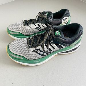 Saucony Special Edition Boston Triumph ISO 2 Green Running Shoes, Size 10.5